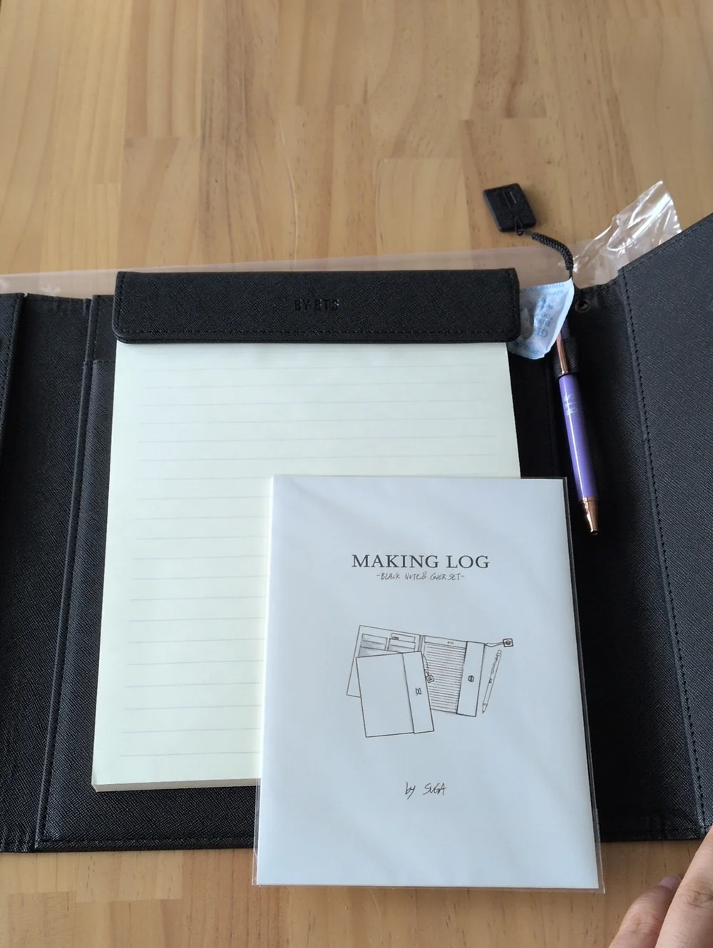 BTS Artist Made Suga Black Note & Cover Set